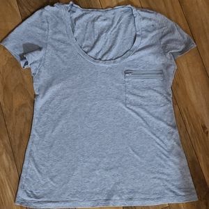Light Gray Tee with Pocket